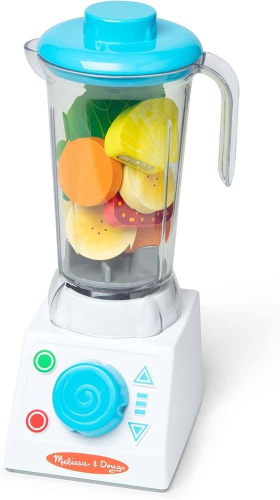 Melissa & Doug Smoothie Maker Blender Set with Play Food - 22 Pieces | Amazon (US)