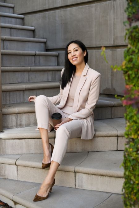 Found the best affordable dupe to this classic neutral womens suit!

#workoutfit
#officeoutfit
#summersuit
#pinksuit
#summeroutfit

#LTKSeasonal #LTKStyleTip #LTKWorkwear