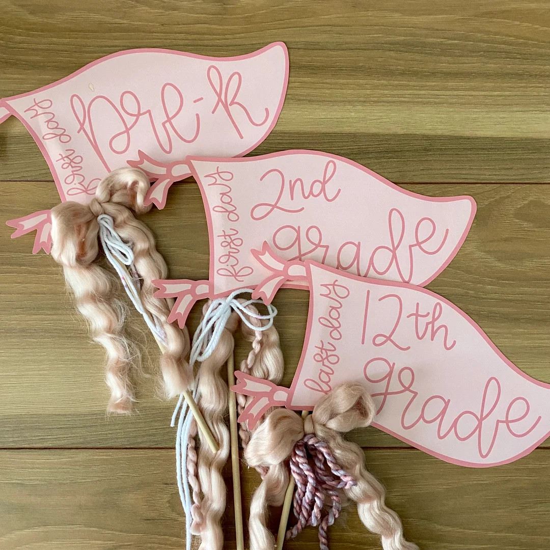 Back to School Pennant, First Day of School Banner, Last Day of School Banner, School Photo Prop,... | Etsy (US)