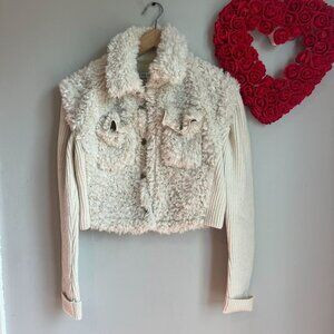 And Now This Women's Mixed-Media Long-Sleeve Jacket XS Palomino | Poshmark