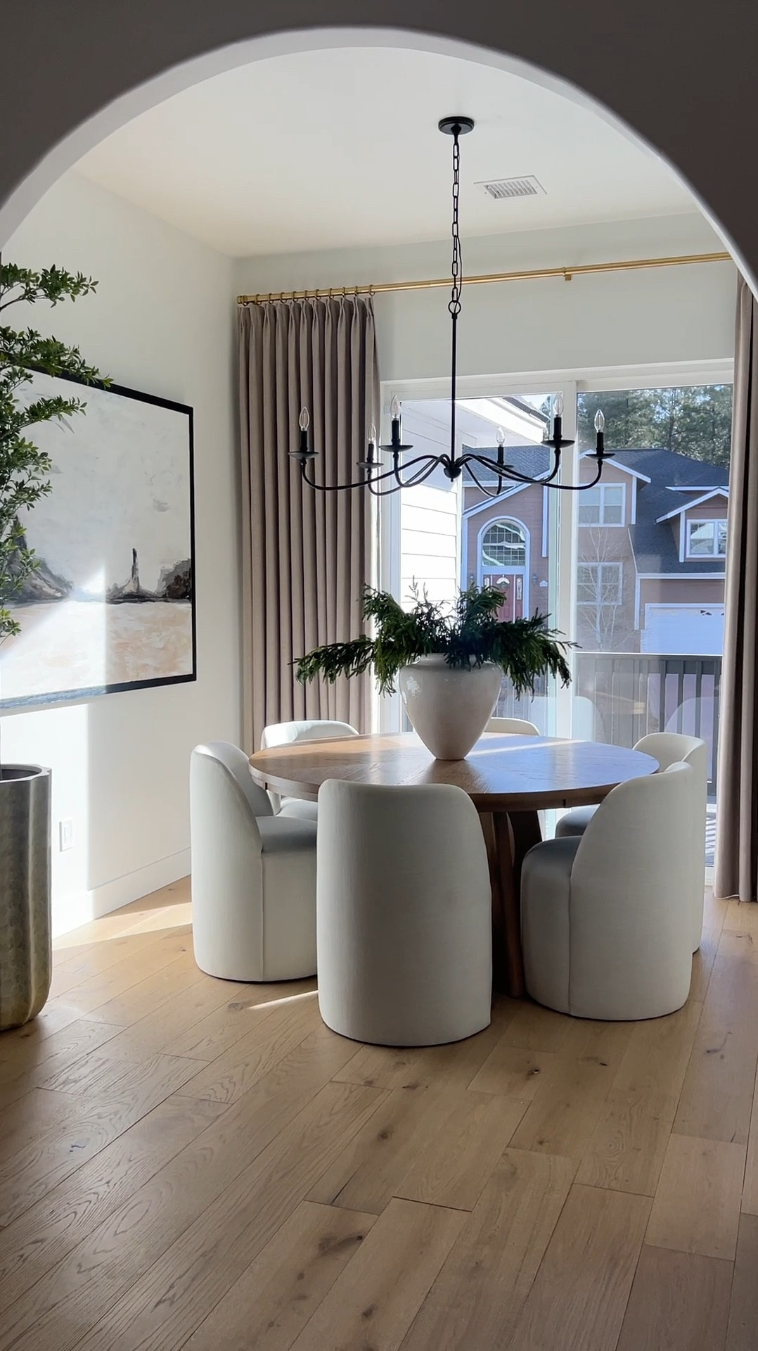 Obsessed with my new custom curtains and this entire space! Use my discount code: ELPETERSON for 15% OFF sitewide 


Here's the details:
-  Color: Burlywood Birch
-  Product: Liz Polyester Linen drape
-  Header style: Pinch Pleat
-  Single panel 72" X 124" LONG
-  Memory shaped training
-  Liner: Room darkening

#LTKFindsUnder100 #LTKHome #LTKFindsUnder50