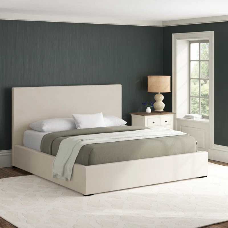 Birch Lane™ Taissa Solid Wood and Upholstered Panel Bed | Wayfair | Wayfair North America
