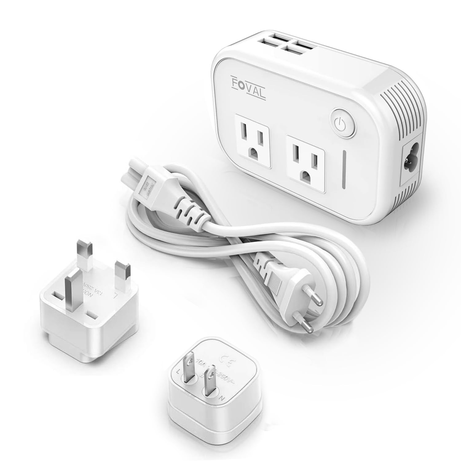 FOVAL Power Step Down 220V to 110V Travel Voltage Converter International Power Adapter for Hair ... | Amazon (US)