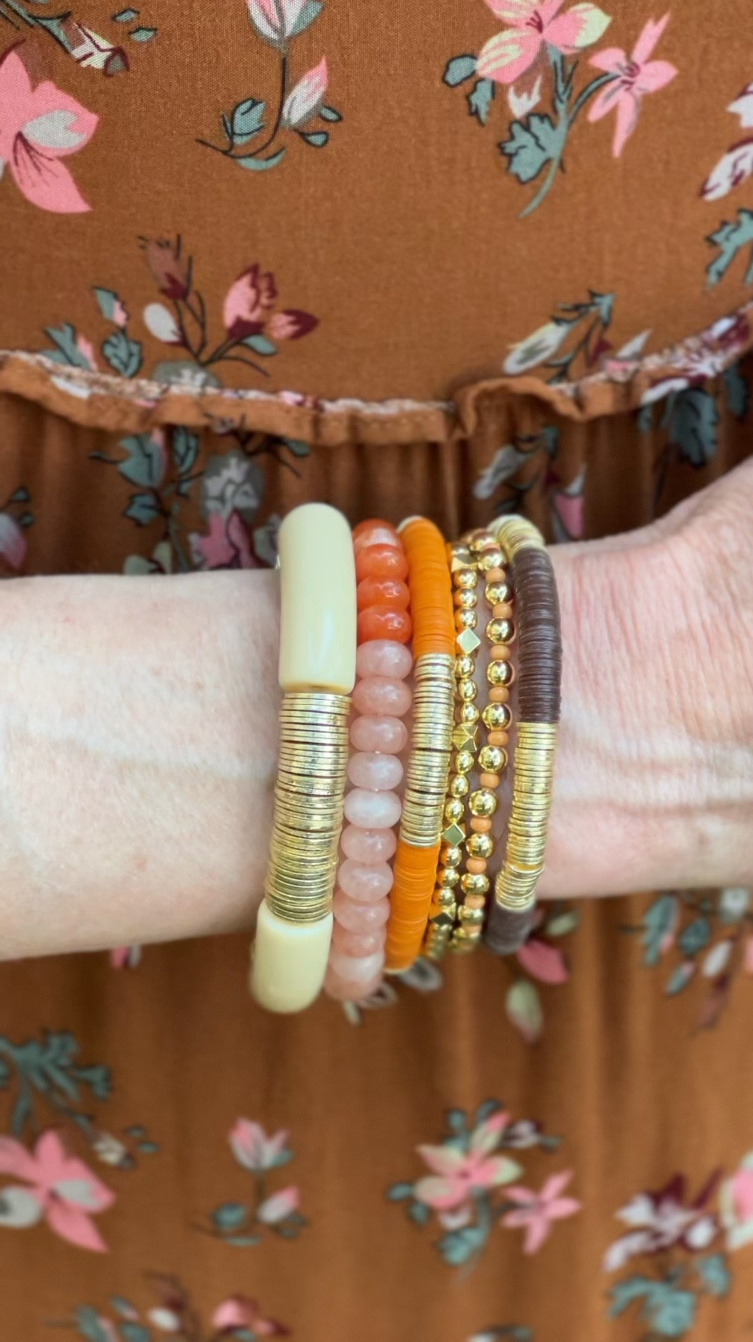 This fall bracelet stack is everything 🍂
Every bit of pumpkin spice and everything nice, all wrapped up in the perfect arm candy! 
Use code STACK for 40% off!!
🍁

#LTKSeasonal #LTKSaleAlert
