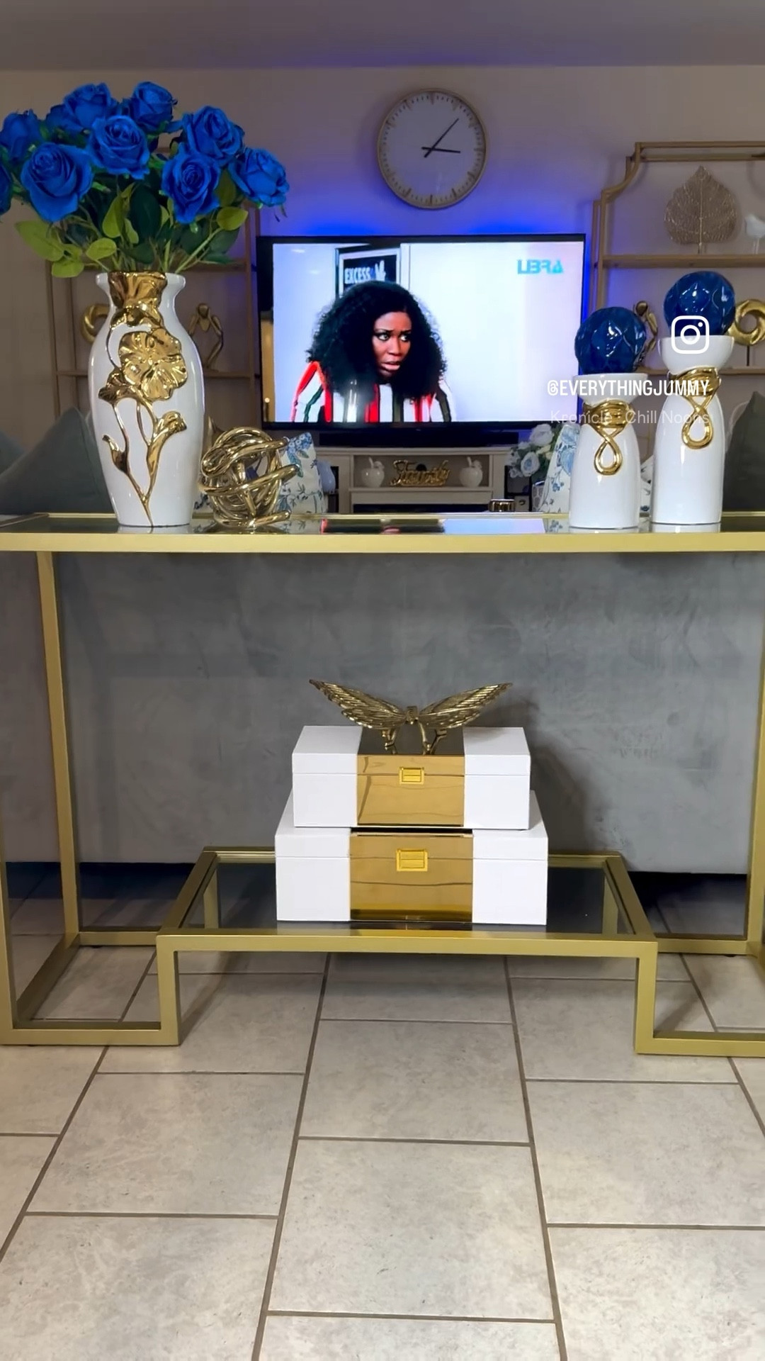 Blue and White Decor 💙🤍🦋. 