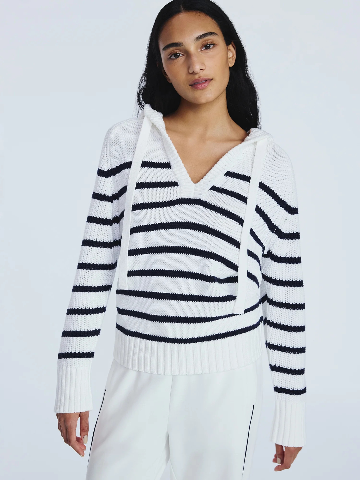 Free Assembly Women's Cotton Hoodie Sweater with Long Sleeves, Sizes XS-XXL | Walmart (US)