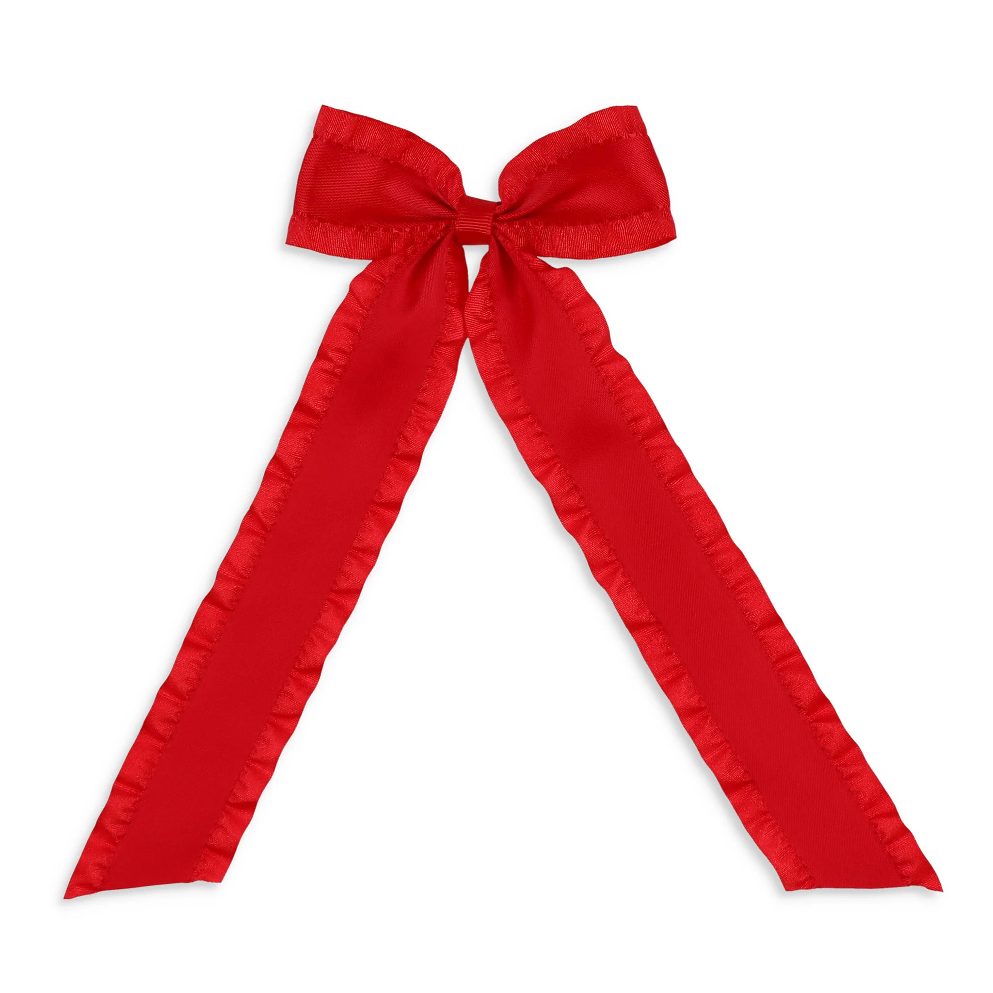 Red Curly Hair Bow - Shrimp and Grits Kids | Shrimp and Grits Kids