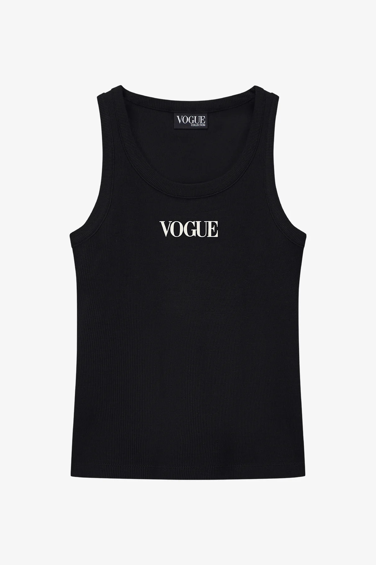 VOGUE Tank Top Schwarz mit Logo-Print | VOGUE Collection Germany