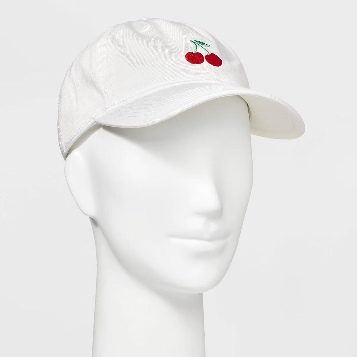 Embroidered Cherry Dad Hat - Mighty Fine White | Target
