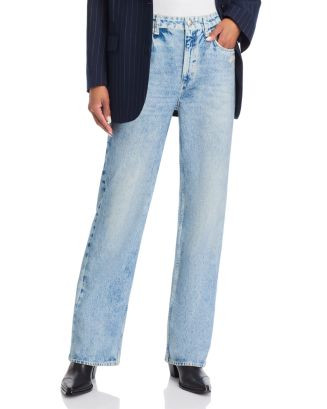 rag & bone Miramar Shea High Rise Relaxed Cotton Terry Sweatpant Jeans in Riverly  | Bloomingdale... | Bloomingdale's (US)