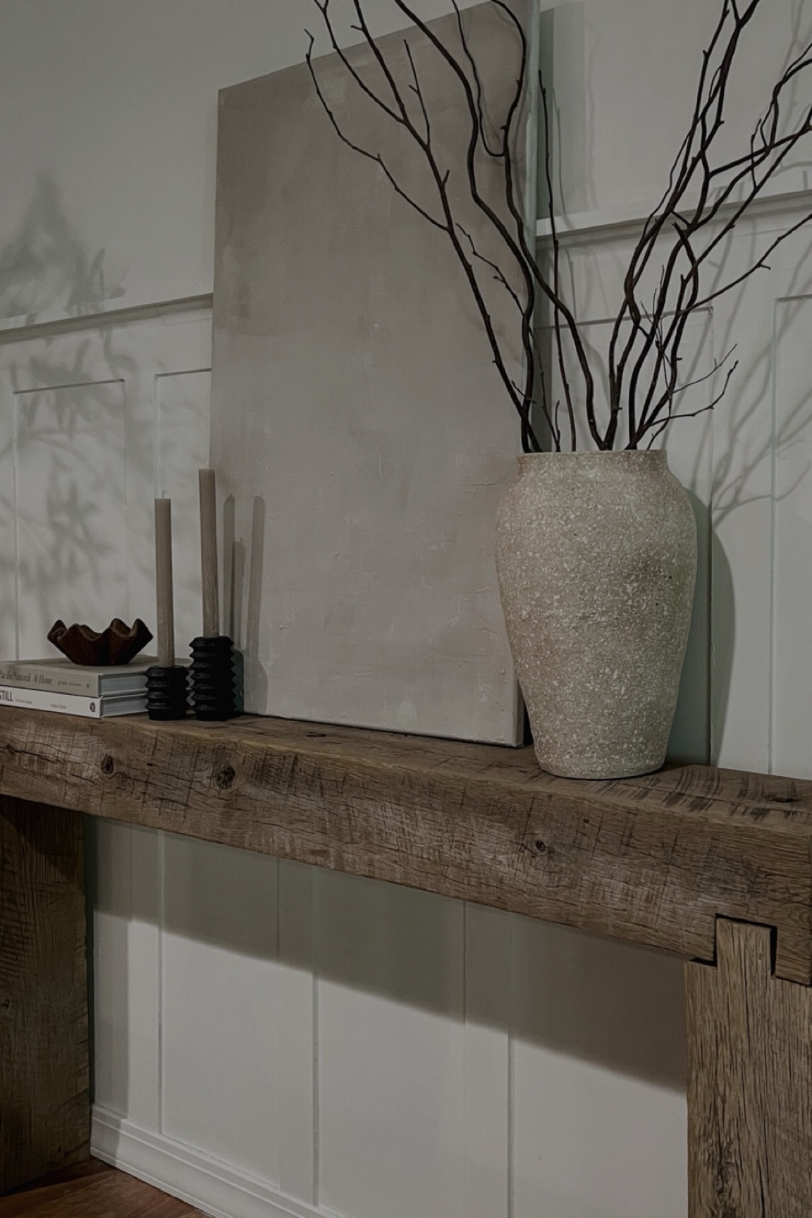 simple organic console table styling 



#LTKFindsUnder50 #LTKSeasonal #LTKHome