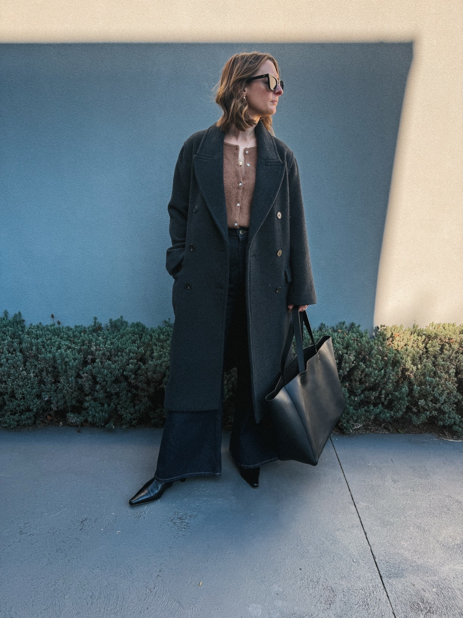 Jeans - Country Road. Wearing my usual size 8
Cardigan - Sezane. Wearing usual small
 Coat - Everlane. Wearing small 
Boots - Alias Mae. Tts

#LTKuk #LTKstyletip #LTKshoes