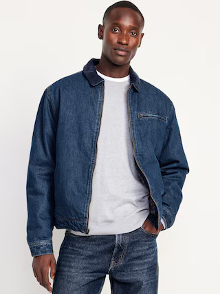 Flannel-Lined Jean Jacket | Old Navy (US)