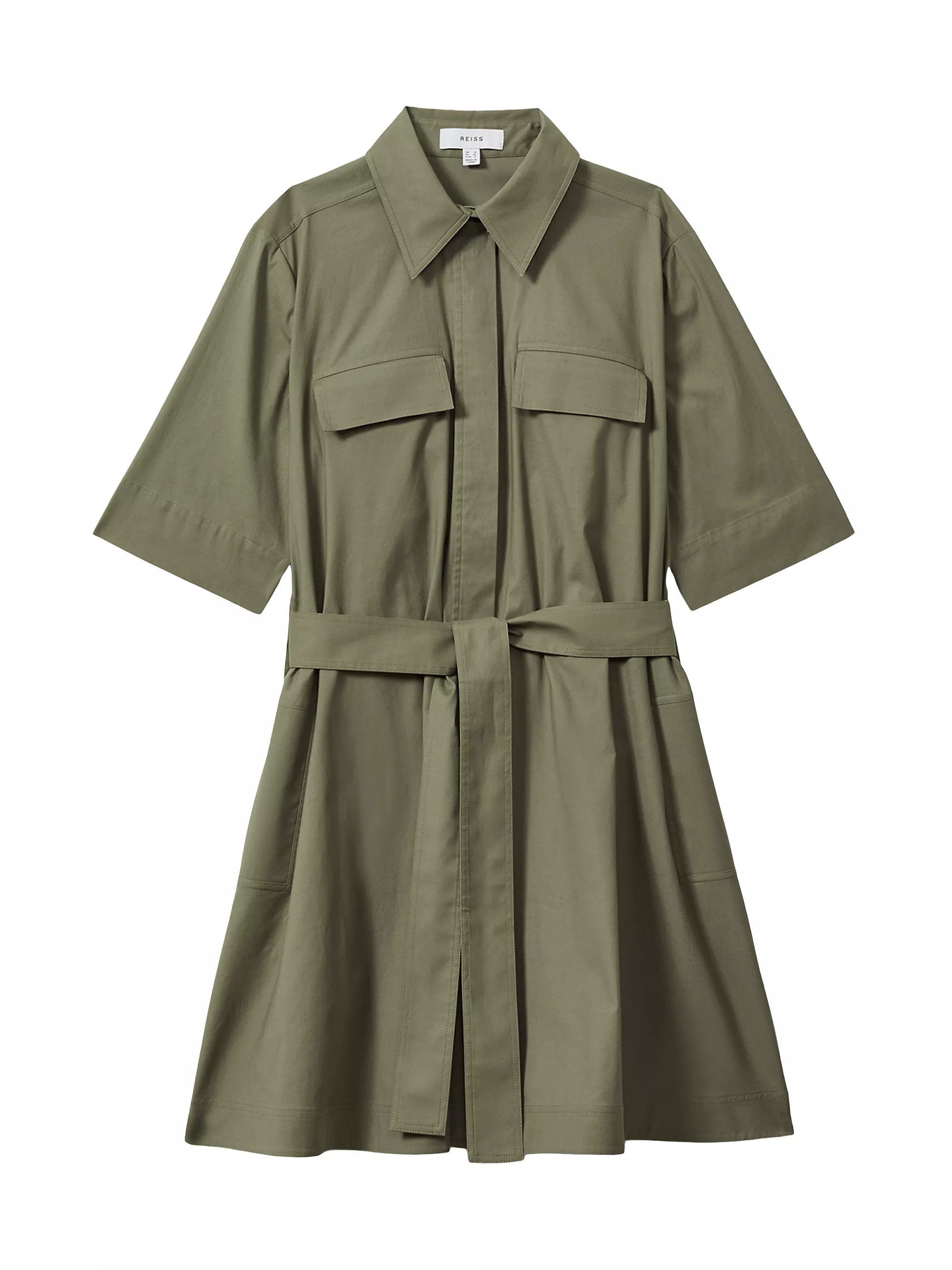 Milly Tie-Waist Mini Shirtdress | Saks Fifth Avenue