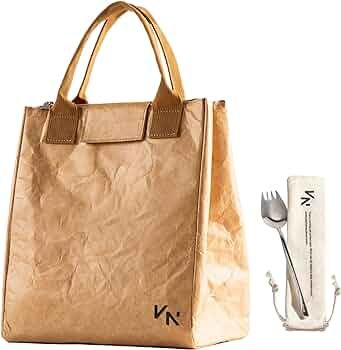 Aesthetic Lunch Bags for Women Brown - Lunch Boxes - Timeless Design for Fashionable Women - Prep... | Amazon (US)