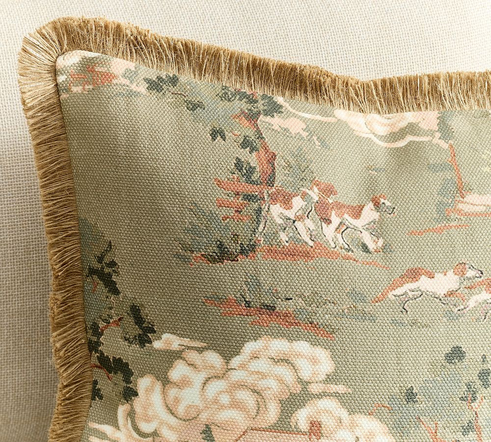 Hound Fringe Pillow Cover | Pottery Barn (US)