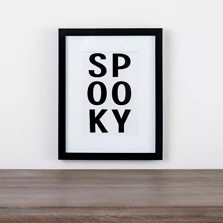 New! Spooky Halloween Framed Wall Plaque | Kirkland's Home