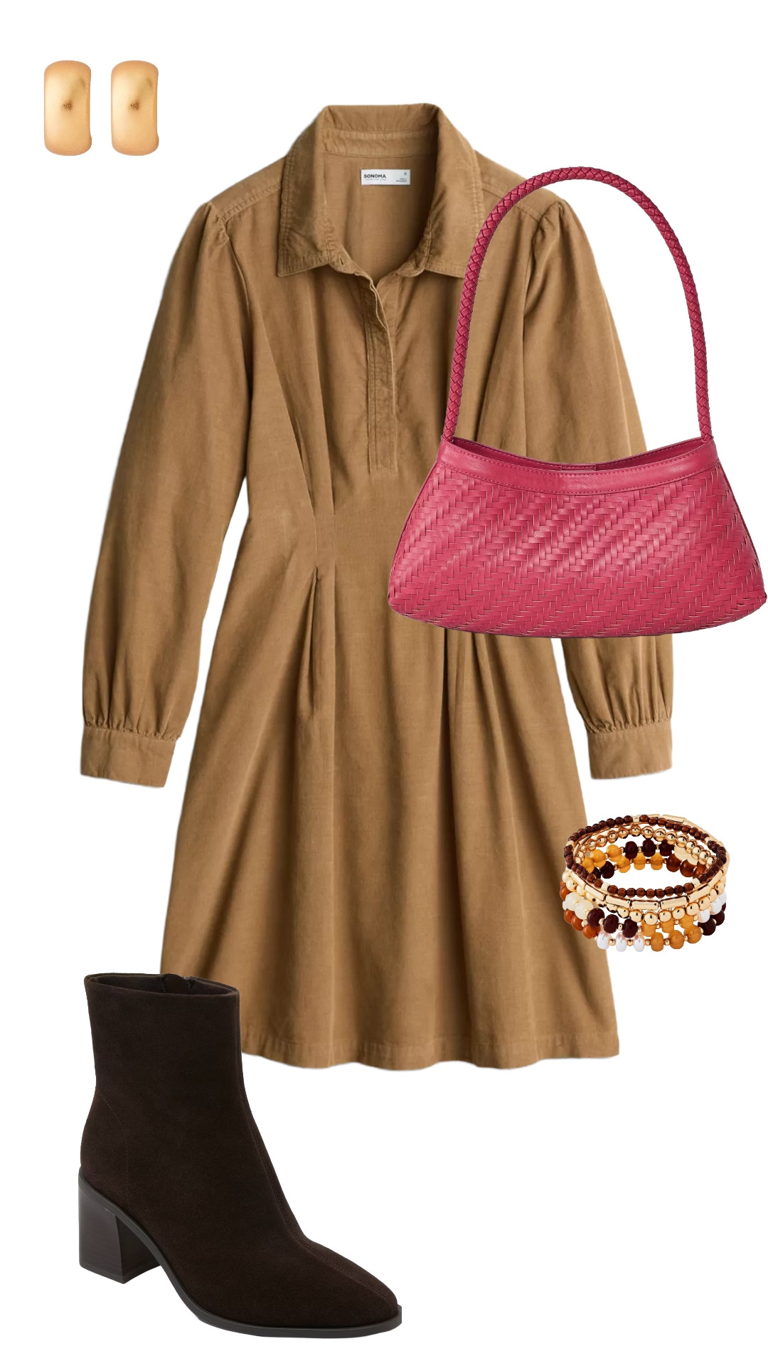 Brown dresses are having a major moment for fall and this one is such a good find! 🤎 I love the feminine shape paired with chocolate brown boots and that bright pink woven bag for an unexpected pop of color.

#FallDress #BrownOutfit #FallFashion #LTKStyle

#LTKgrwm #LTKootd #LTKSeasonal