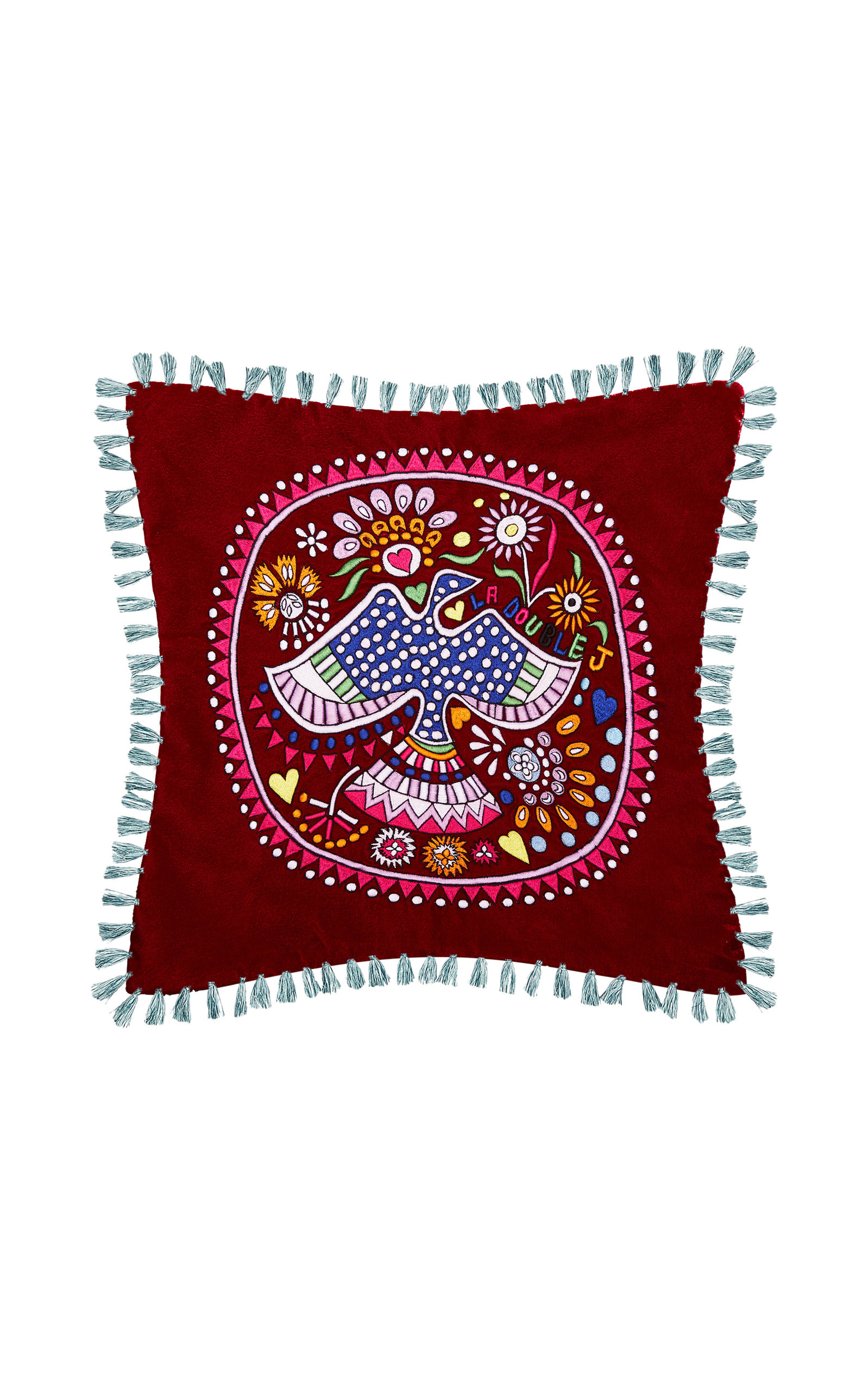 Velvet Embroidery Cushion  Cover | Moda Operandi Global