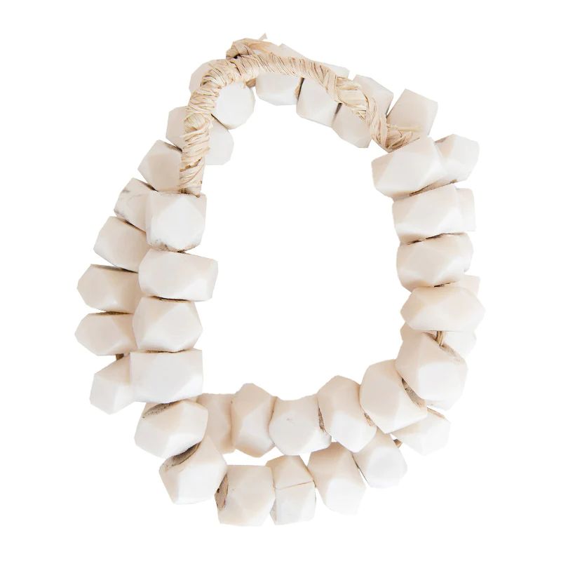 Hex White Bone Beads | McGee & Co.