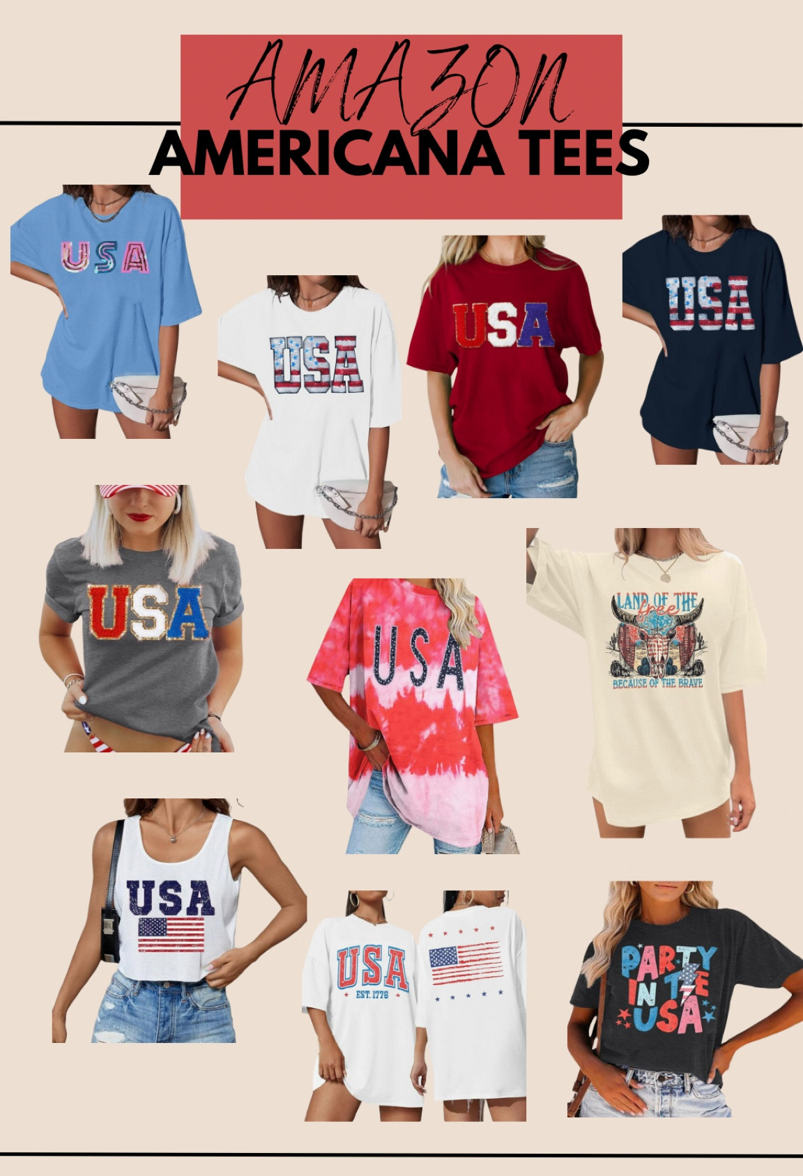 Amazon Americana Tees🇺🇸

#LTKStyleTip #LTKFindsUnder50 #LTKSeasonal