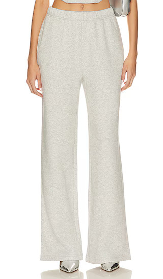Good American Brushed Fleece Wide Leg Pant in Grey. - size 3X | Revolve Clothing (Global)