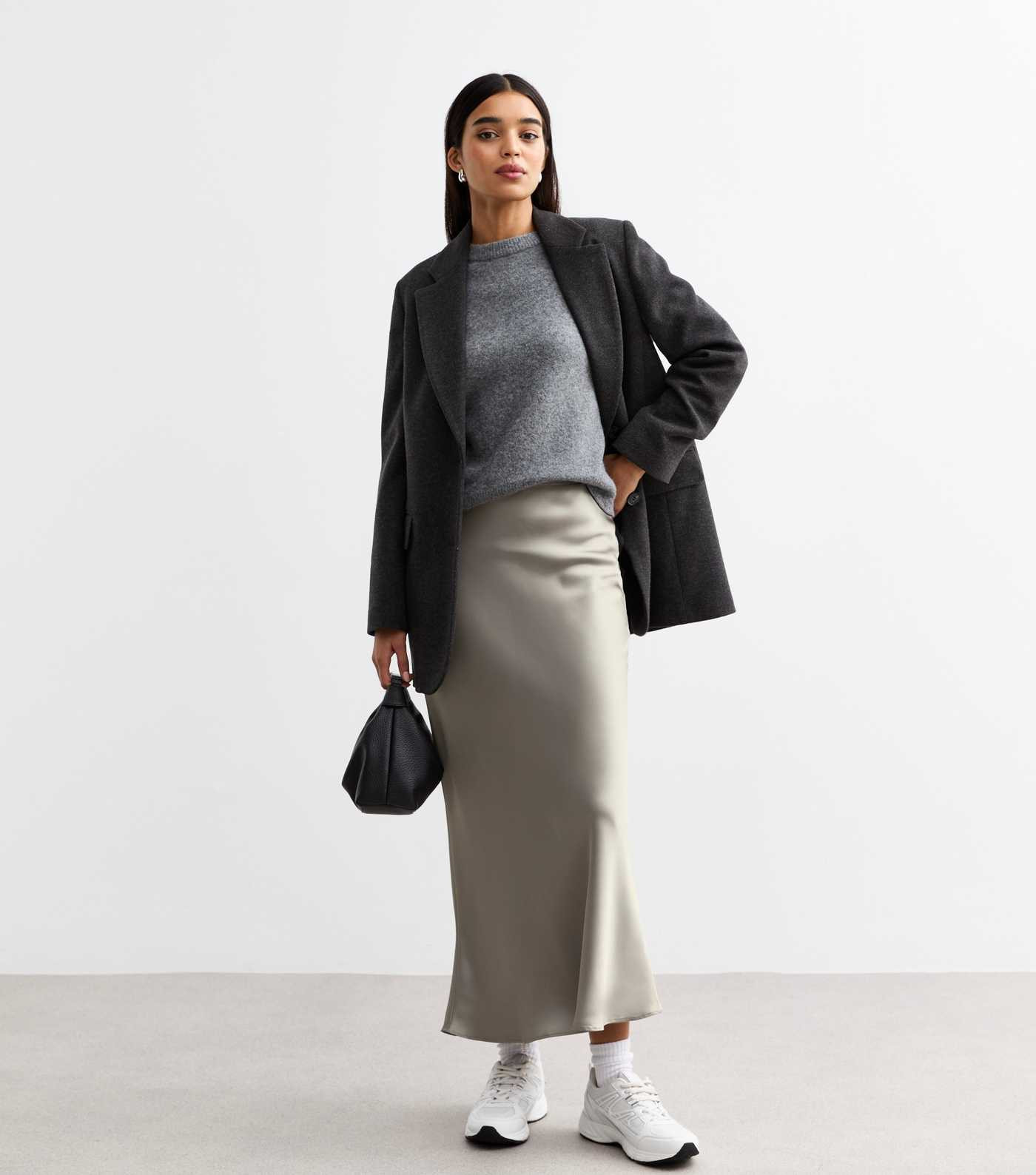 Satin Bias Cut Midi Skirt 
						
						Add to Saved Items
						Remove from Saved Items | New Look (UK)