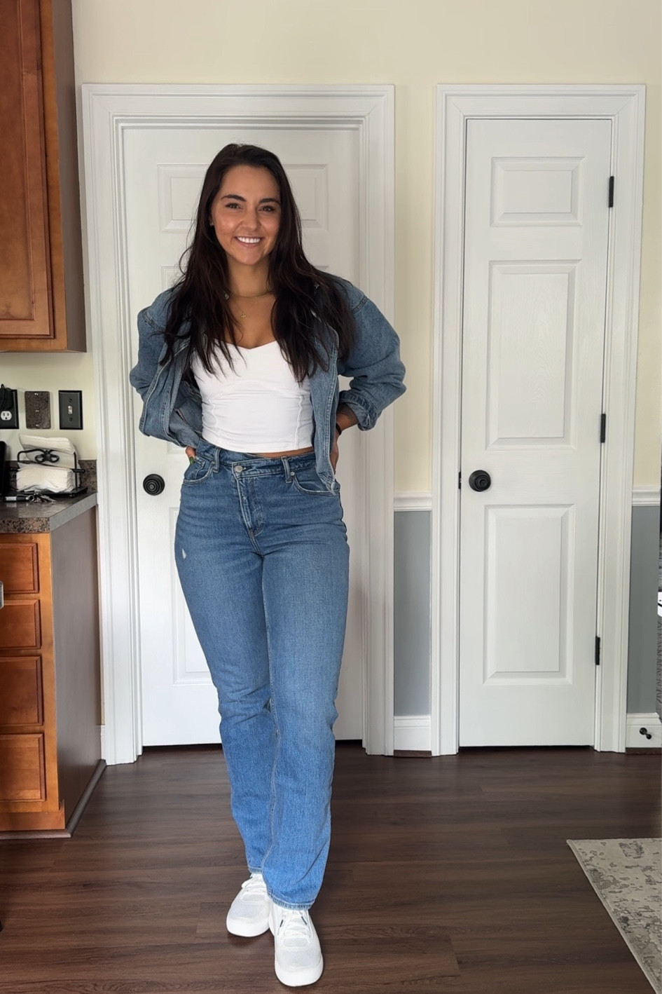 Jean jacket is old from Lulus! The brand is “Sage the Label”, might be able to find on Poshmark! 

Tank is an old style from Abercrombie 

Size 27L in jeans 

#LTKstyletip #LTKfindsunder100 #LTKSeasonal