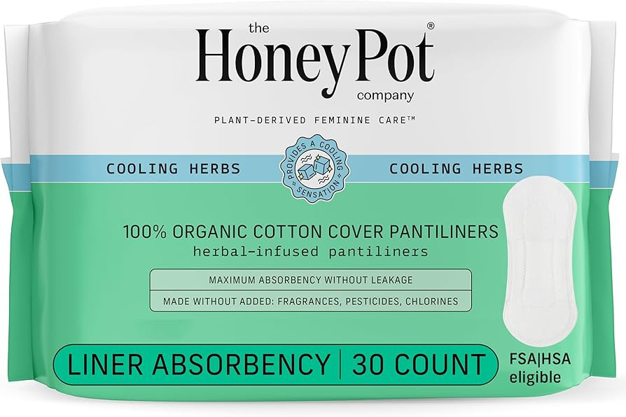 The Honey Pot Company - Herbal Everyday Panty Liners for Women - Infused w/Essential Oils for Coo... | Amazon (US)
