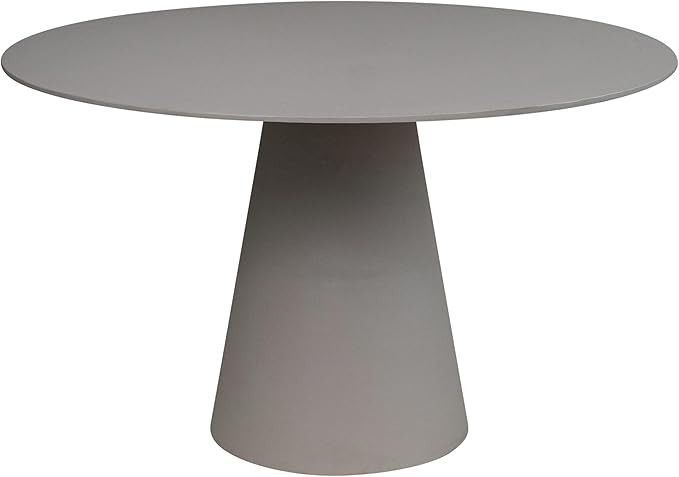 Creative Co-Op Metal Indoor/Outdoor Round Dining Table, Matte Grey | Amazon (US)