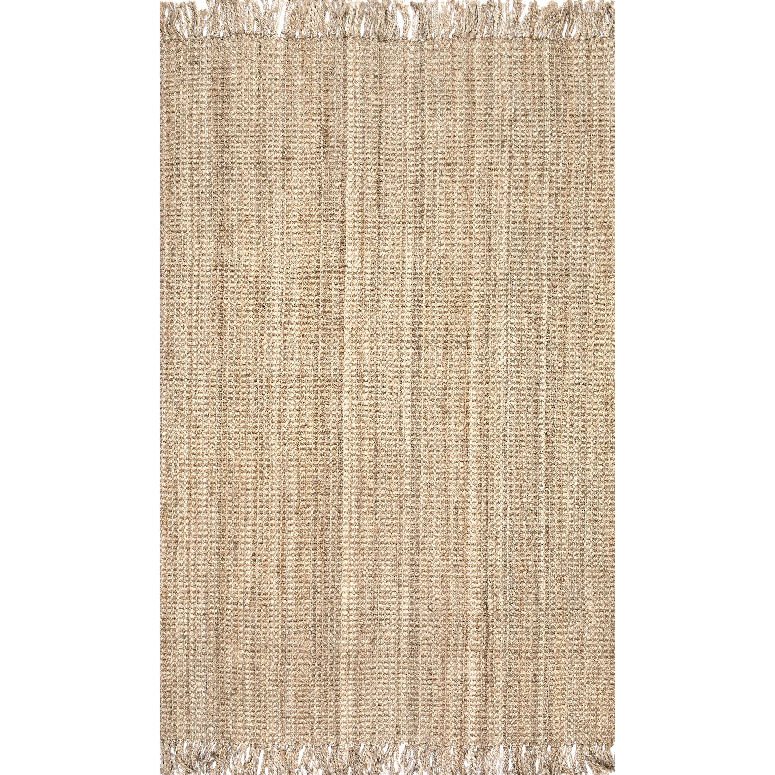 nuLOOM Daniela Farmhouse Chunky Jute Area Rug, 6' x 9', Natural | Walmart (US)