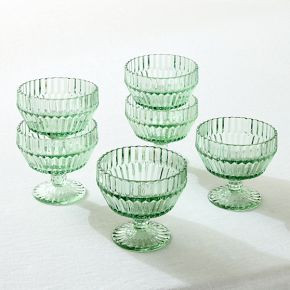 Archie Glass Coupes (Set of 6) | West Elm (US)