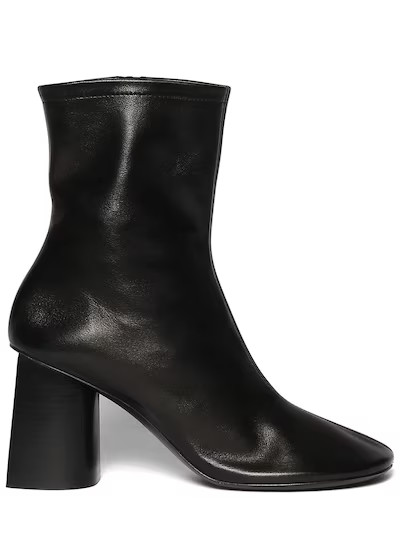 Balenciaga - Bottines en cuir brillant glove 80 mm - Noir | Luisaviaroma | Luisaviaroma