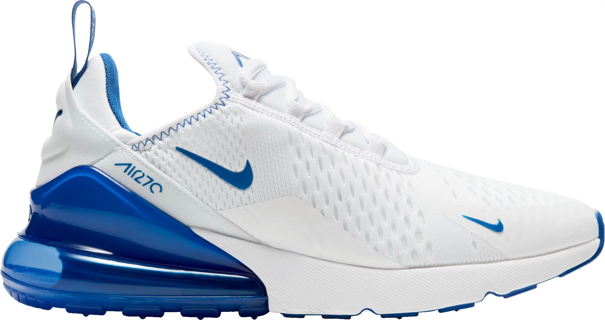 Nike Men's Air Max 270 Shoes, Size 11.5, White/Racer Blue | DICK'S Sporting Goods