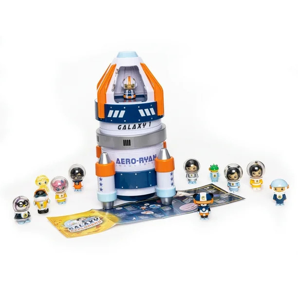 Ryans World Galaxy Explorer 12 Pack Rocket Playset - Includes 12 Micro Figures - Walmart.com | Walmart (US)