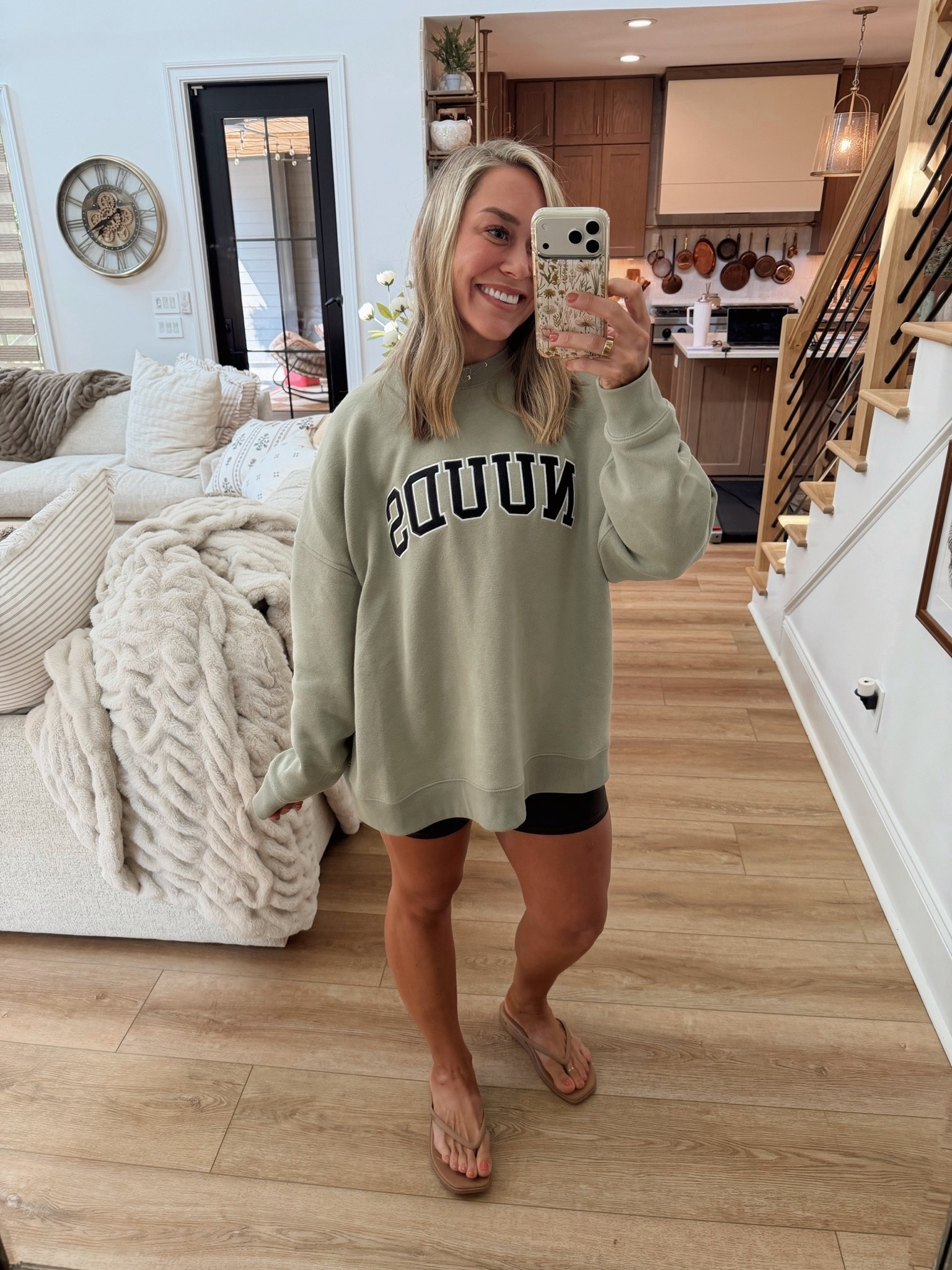 This pistachio color is so pretty! Also comes in a brown espresso🤎 in the L! & my fave Amazon shorts - S! 

Comfy / casual / cute / @nuuds

#LTKootd #LTKActive #LTKPetite