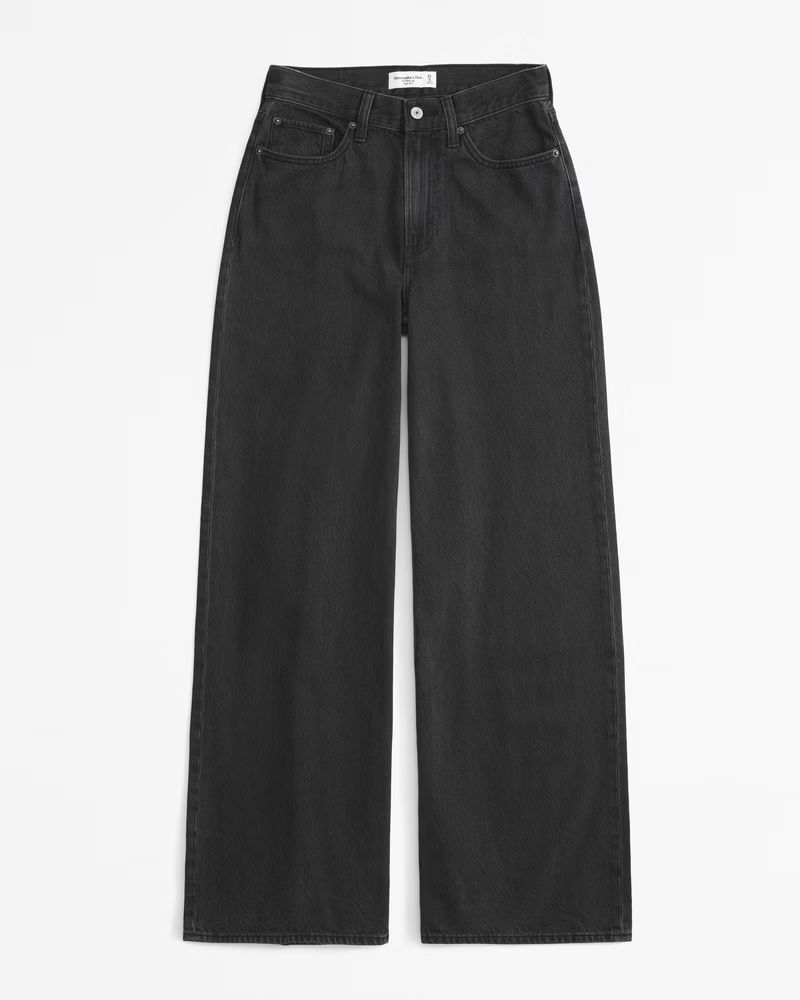 Women's High Rise Wide Leg Jean | Women's Bottoms | Abercrombie.com | Abercrombie & Fitch (UK)