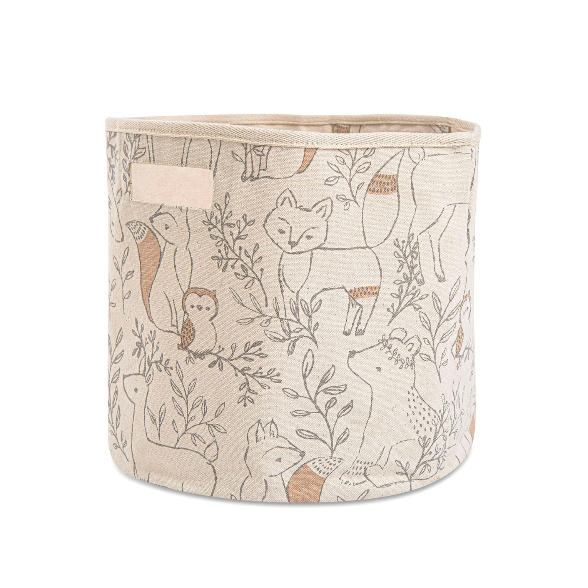 Ezra Woodland Animal Storage Bin | Crane Baby | Crane Baby