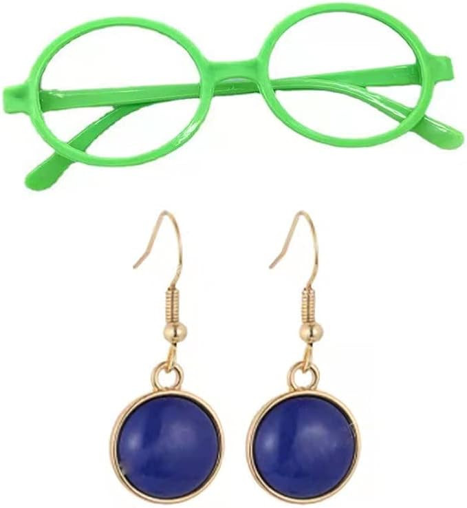 Encanto Mirabel Isabella Costume Glasses Frame Earrings for Girls Cartoon Halloween Christmas Cos... | Amazon (US)