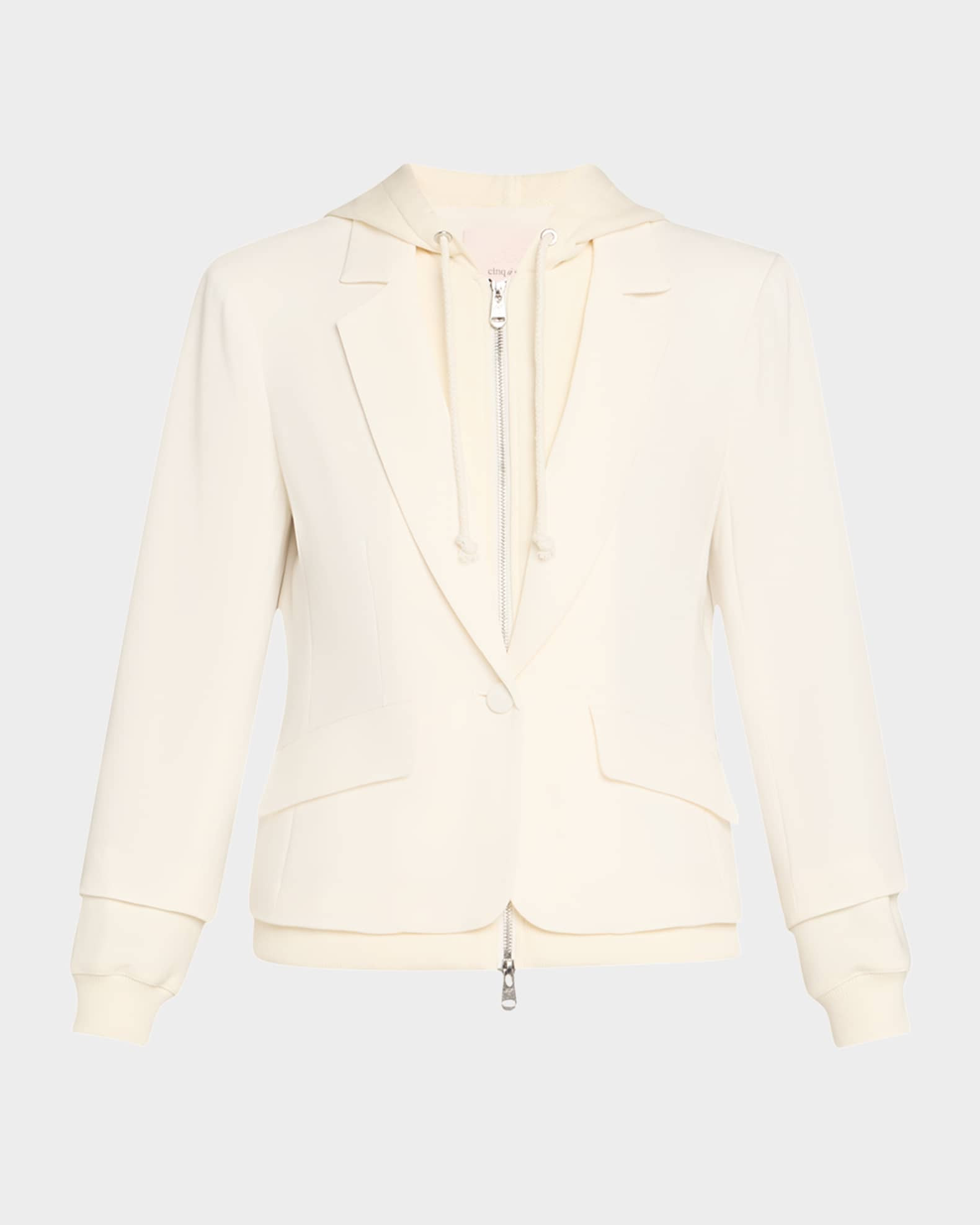 Cinq a Sept Khloe Le Petit Zip-Front Blazer | Neiman Marcus