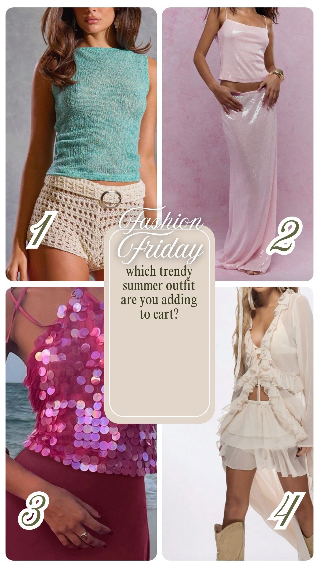 Summer outfits 

#LTKSummerEdit #LTKStyleTip #LTKParties