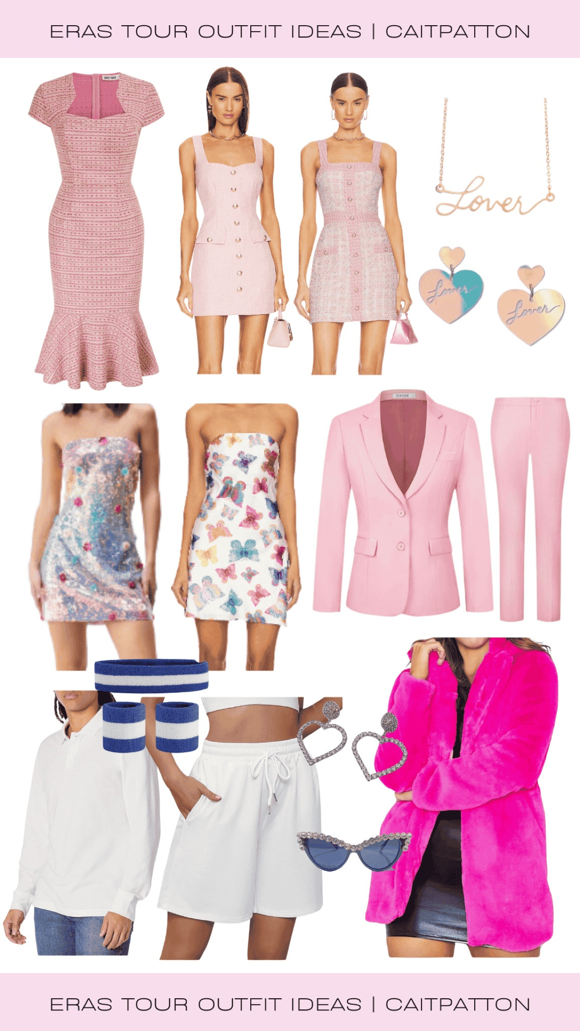 The man outfit idea, the man music video outfit idea, you need to calm down outfit idea, you need to calm down music video outfit idea, lover earrings, lover necklace, tweed dress, butterfly dress, sequin dress, pink fur jacket, pink fur coat; Taylor swift eras tour outfit ideas, lover eras tour outfit ideas, eras tour outfits, lover outfit ideas, lover outfits, Taylor swift outfits, eras tour outfit ideas 

#LTKFindsUnder100 #LTKFindsUnder50 #LTKStyleTip