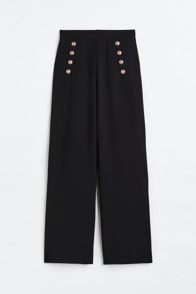 Button-front trousers | H&M (UK, MY, IN, SG, PH, TW, HK)