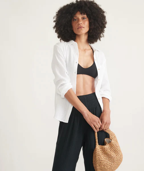 Abbey Double Cloth Button Down | Marine Layer