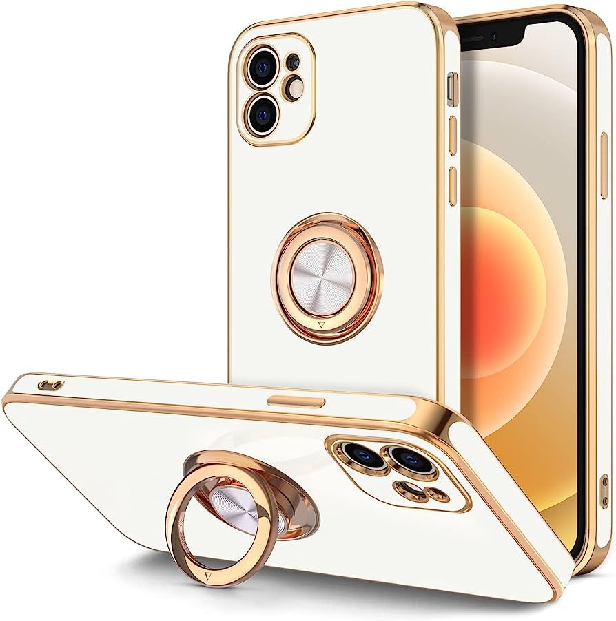 Hython Case for iPhone 12 Case with Ring Stand [360° Rotatable Ring Holder Magnetic Kickstand] [... | Amazon (US)