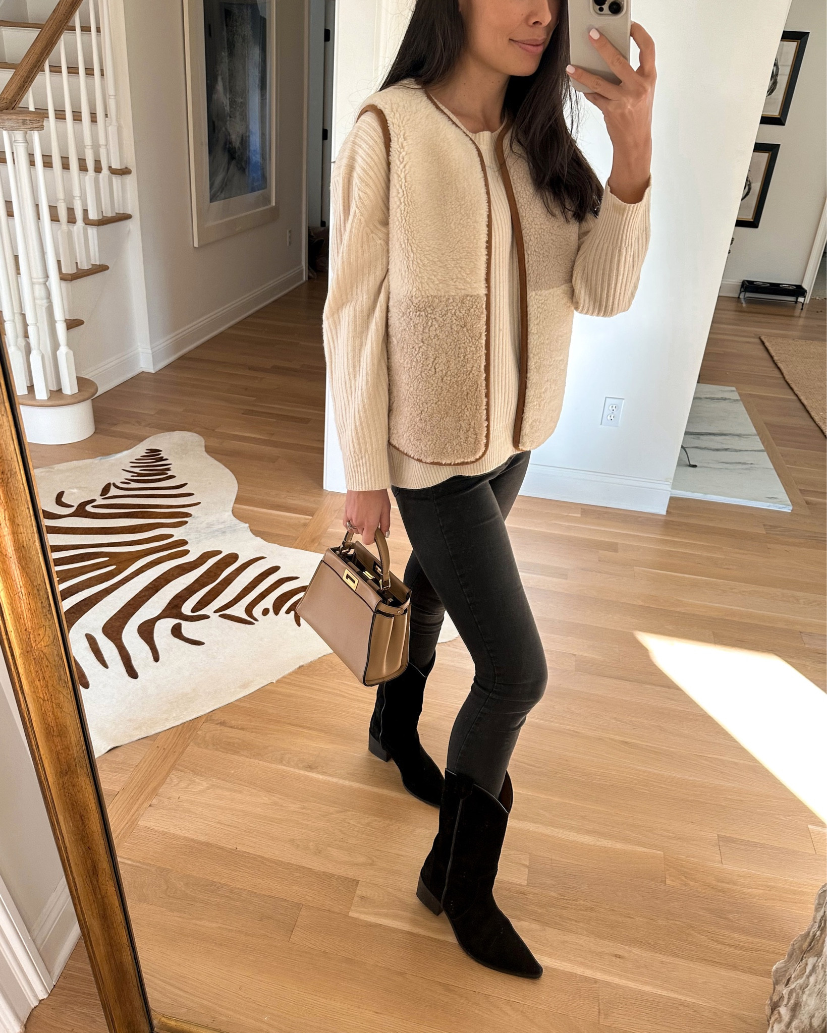 Western fashion, fall outfit, black boots, Souer vest similar below. 

#LTKShoeCrush #LTKSeasonal #LTKItBag