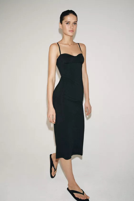 SWEETHEART NECKLINE DRESS | Zara US