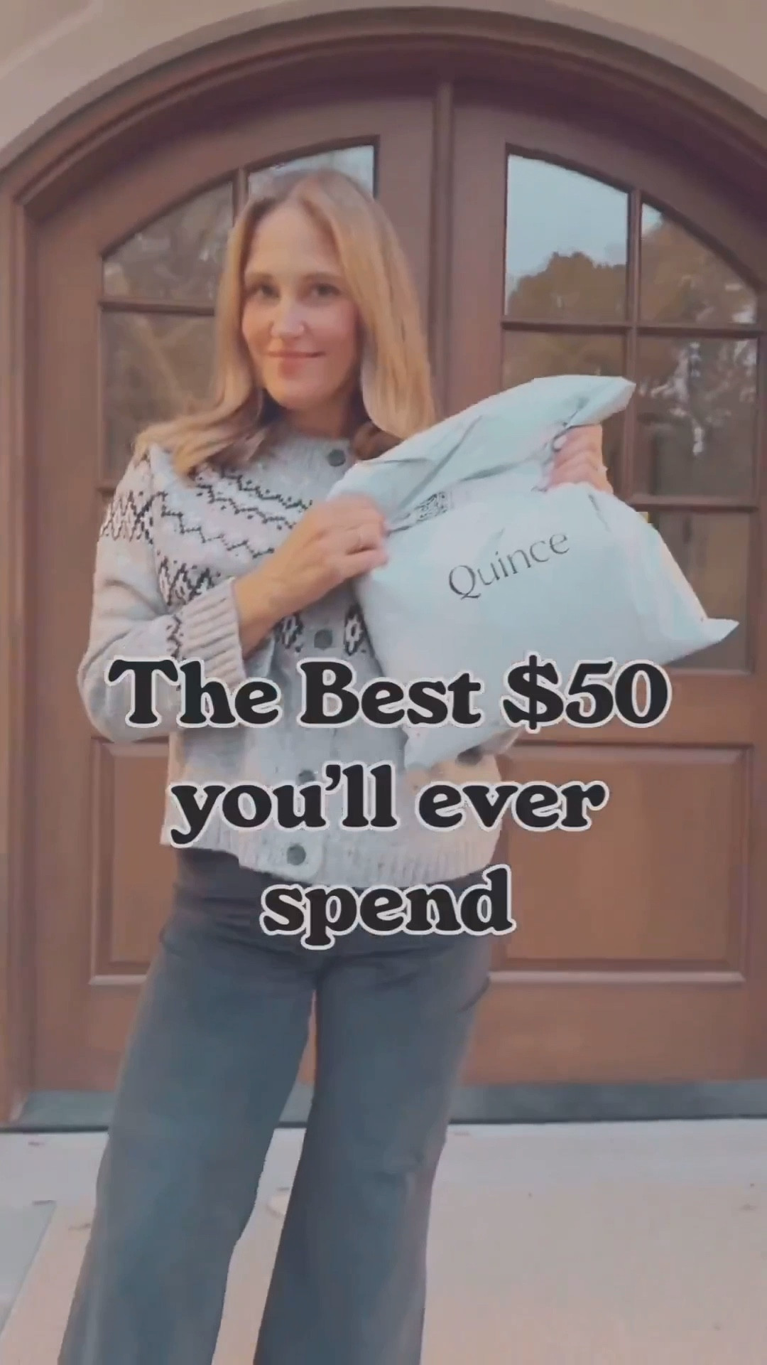 The best $50 you’ll spend this year! Quince has these unbelievable cashmere sweaters for just $50! They come in a variety of colors and sizes. Perfect gift to give this holiday season. 

#LTKGiftGuide #LTKHoliday #LTKSeasonal