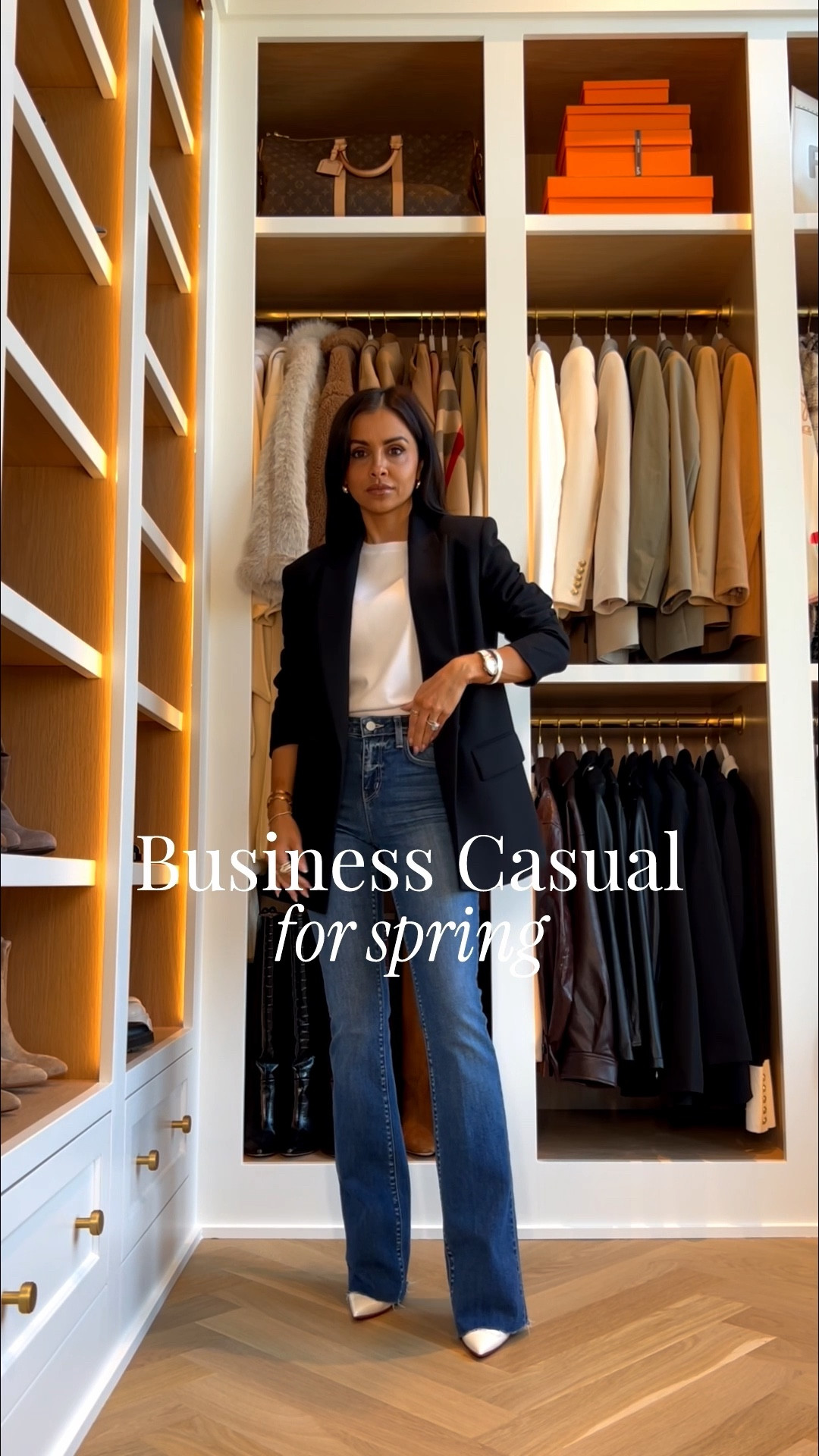Business casual spring outfit / spring workwear / summer outfits
Zara blazer under $100 wearing an xs
Aritzia white tee wearing an xs
Veronica beard Beverly jeans wearing a 24 runs tts
Saint Laurent icare tote 

#LTKWorkwear #LTKPetite #LTKOver40