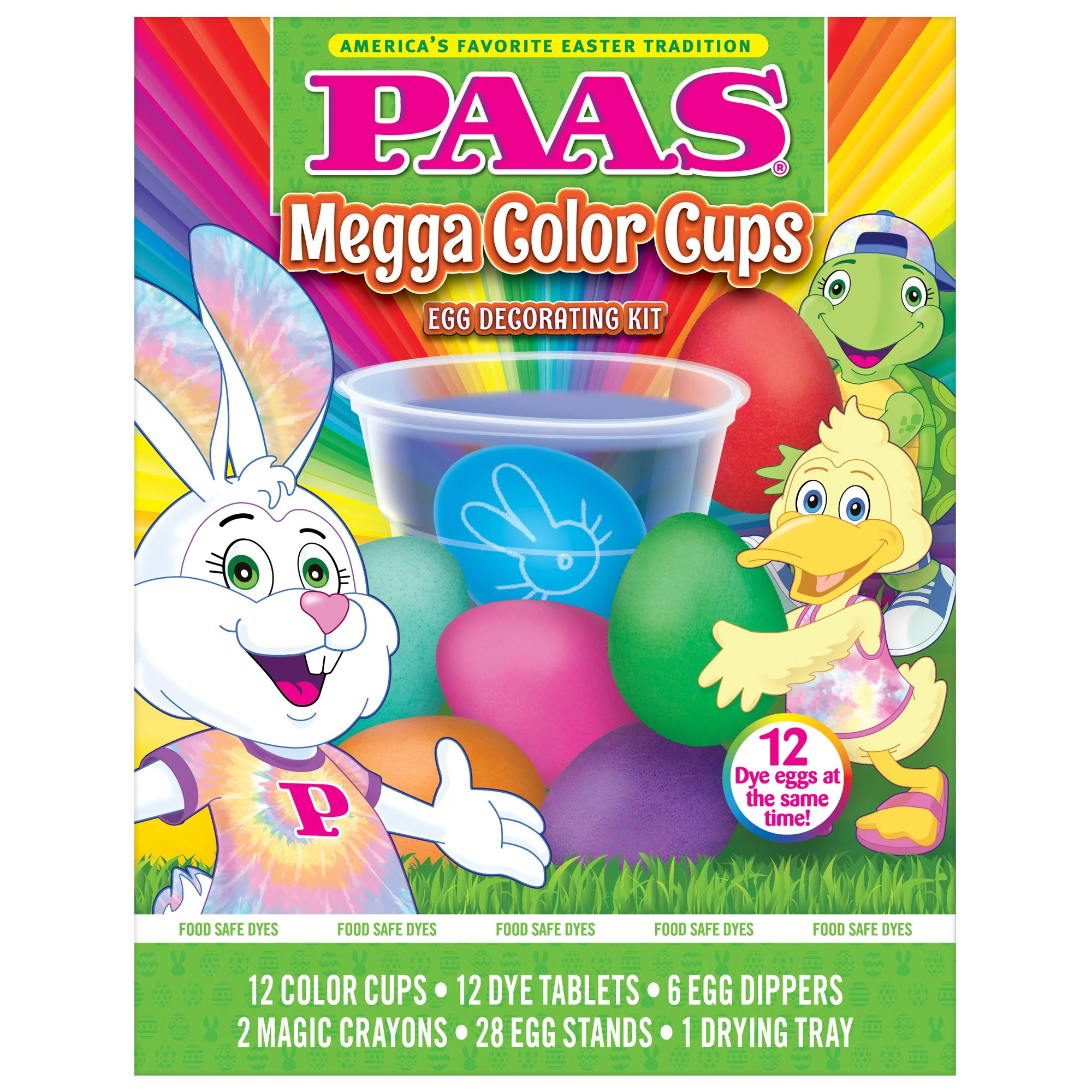 PAAS® Megga Color Cups Easter Egg Decorating and Dye Kit, 1 Each | Walmart (US)